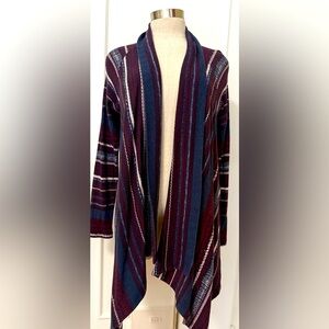 Splendid Multicolor Knit Open Cardigan. Size Large.